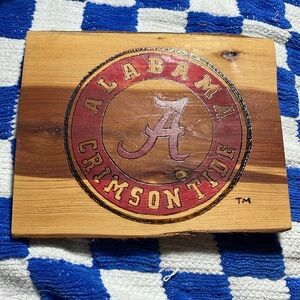 Home crafted Alabama Crimson Tide sports sign
